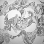 Untitled, 22.5"x40", Ink on Paper, 2012